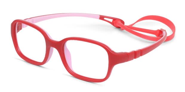 Lyle Red Kids Prescription Eyeglasses