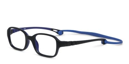 Olos Lyle Black, Blue Kids glasses - Black / Blue - Angle View