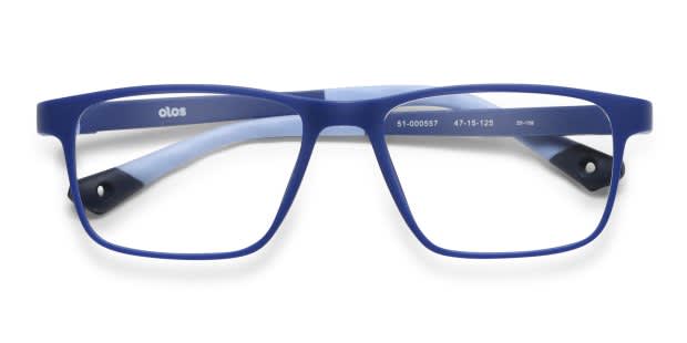 Olos Kayden Kids Blue Prescription Eyeglasses