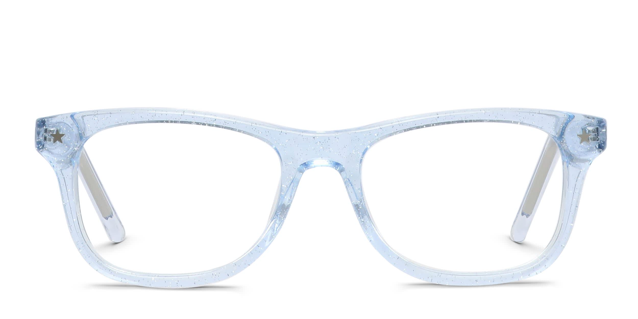 Olos Dora Kids Blue, Glitter, Clear glasses - Blue / Glitter / Clear - Frontal View