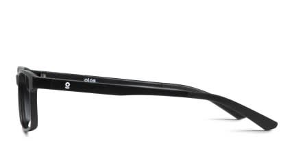 Olos Bop Kids Matte Black glasses - Matte Black - Side View