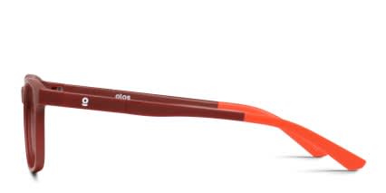 Olos Rookie Kids Red glasses - Red - Side View