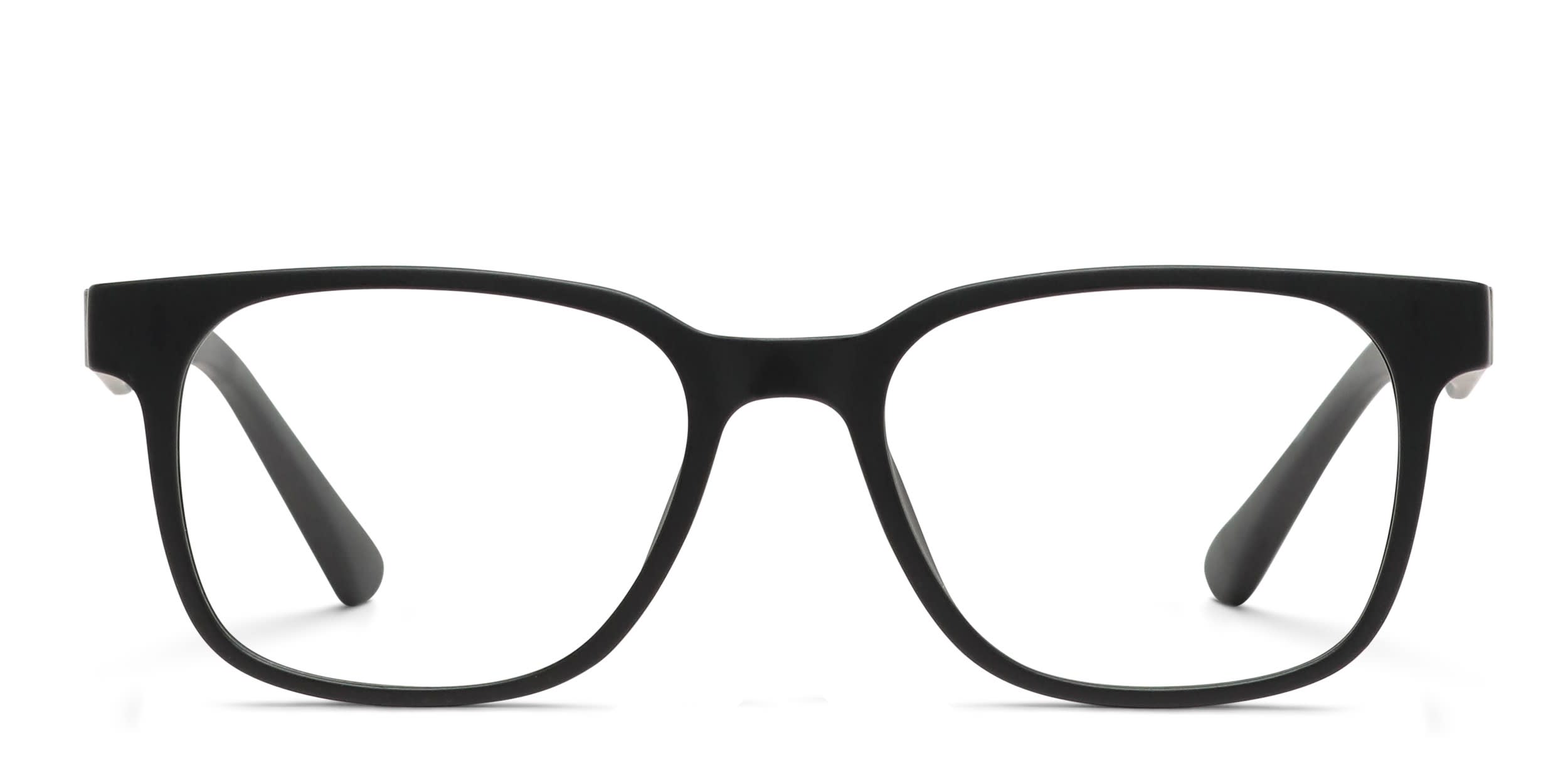 Olos Archie w/Clip-on Kids Black glasses - Black - Frontal View