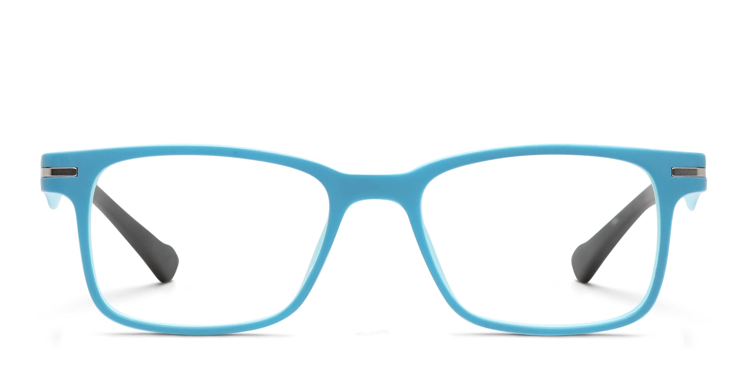 Olos Timo w/Clip-on Kids Blue glasses - Blue - Frontal View
