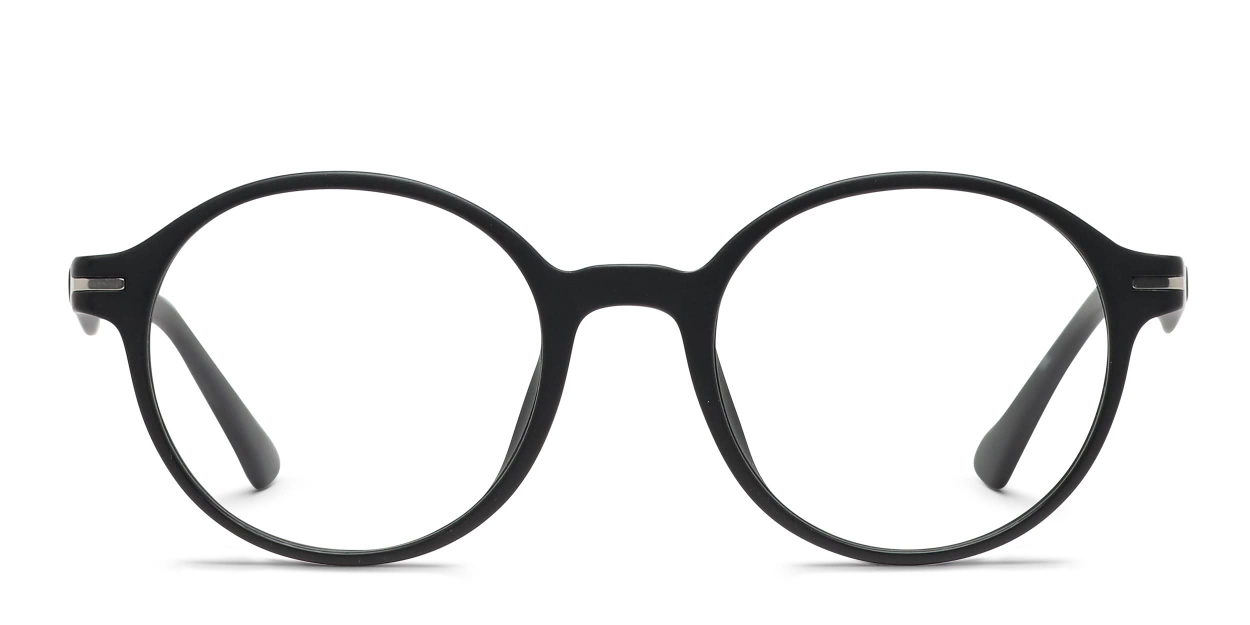 Olos Bethany w/Clip-on Kids Black glasses - Black - Frontal View