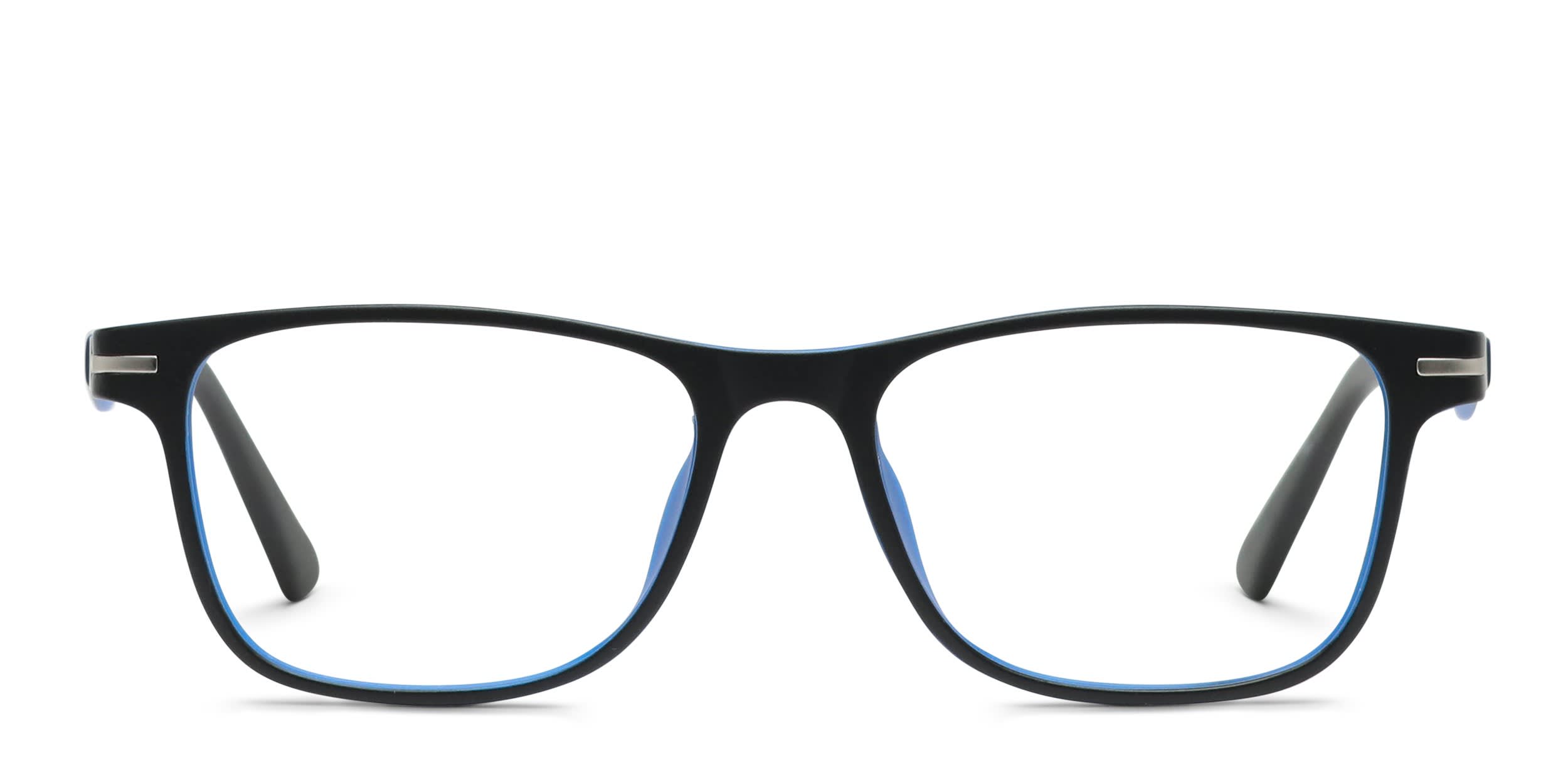 Olos Elijah w/Clip-on Kids Black glasses - Black - Frontal View
