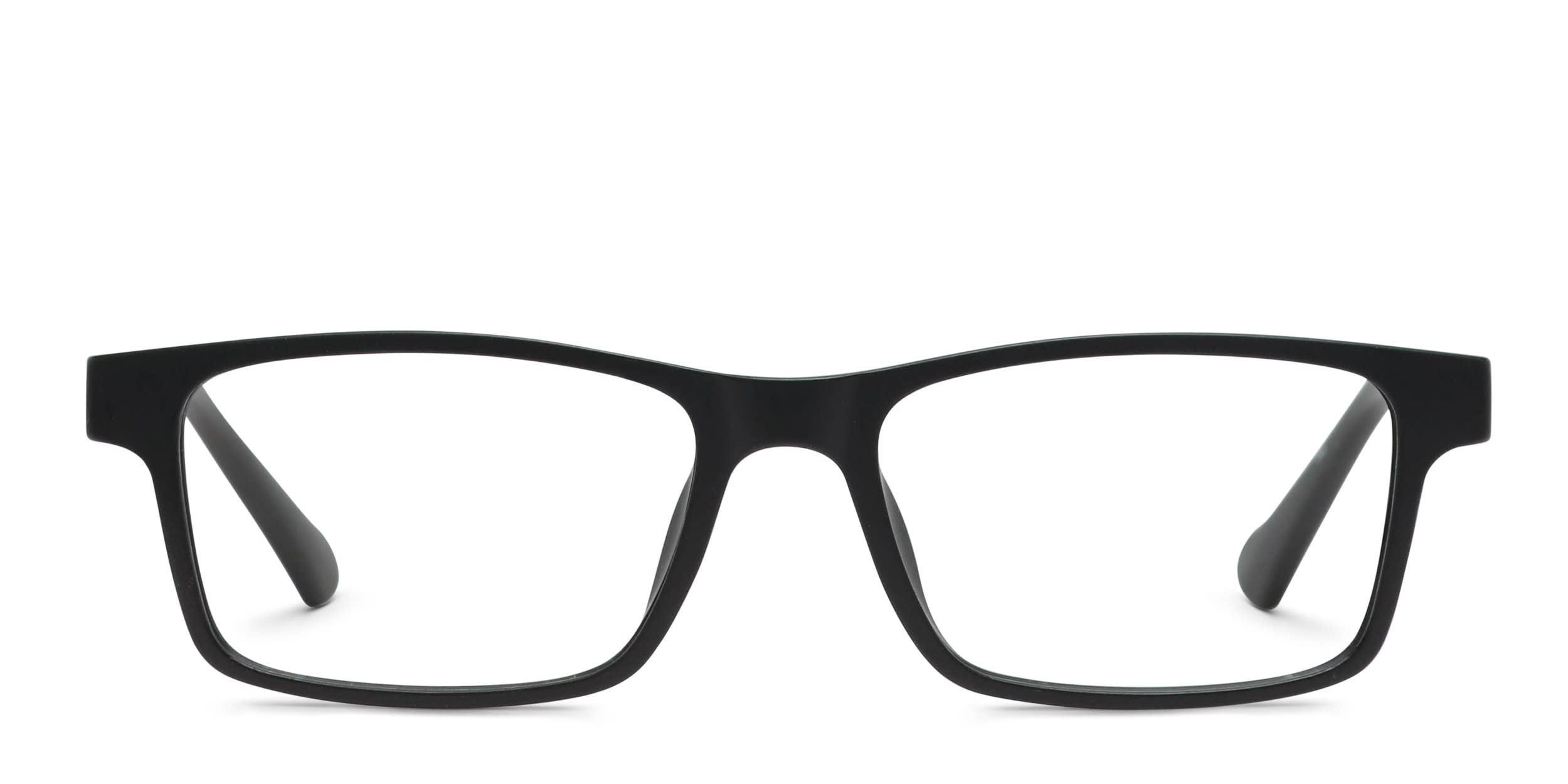 Olos Ty w/Clip-on Kids Black glasses - Black - Frontal View