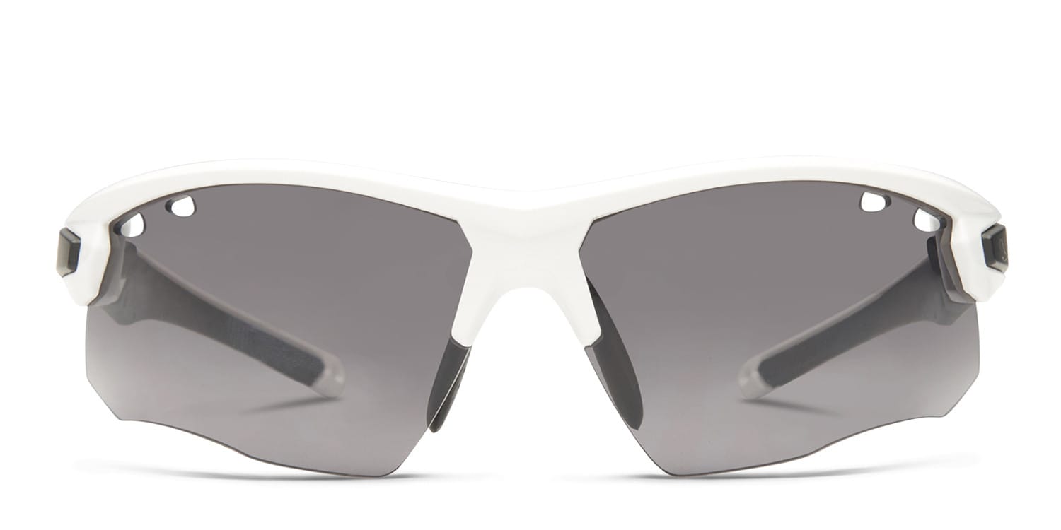 Mirage White/Black (Non-Rx-able) glasses - White / Black - Frontal View