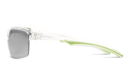 Spring Clear, Green glasses - Clear / Green - Side View