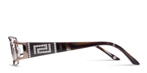 Versace VE1163B アイグラス メタルフレーム ブラウン 52mm Versace 0VE1163B Brown Eyeglasses | Includes FREE Rx Lenses