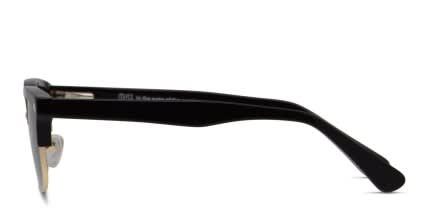 Muse Elliot Kids Black, Gold glasses - Black / Gold - Side View
