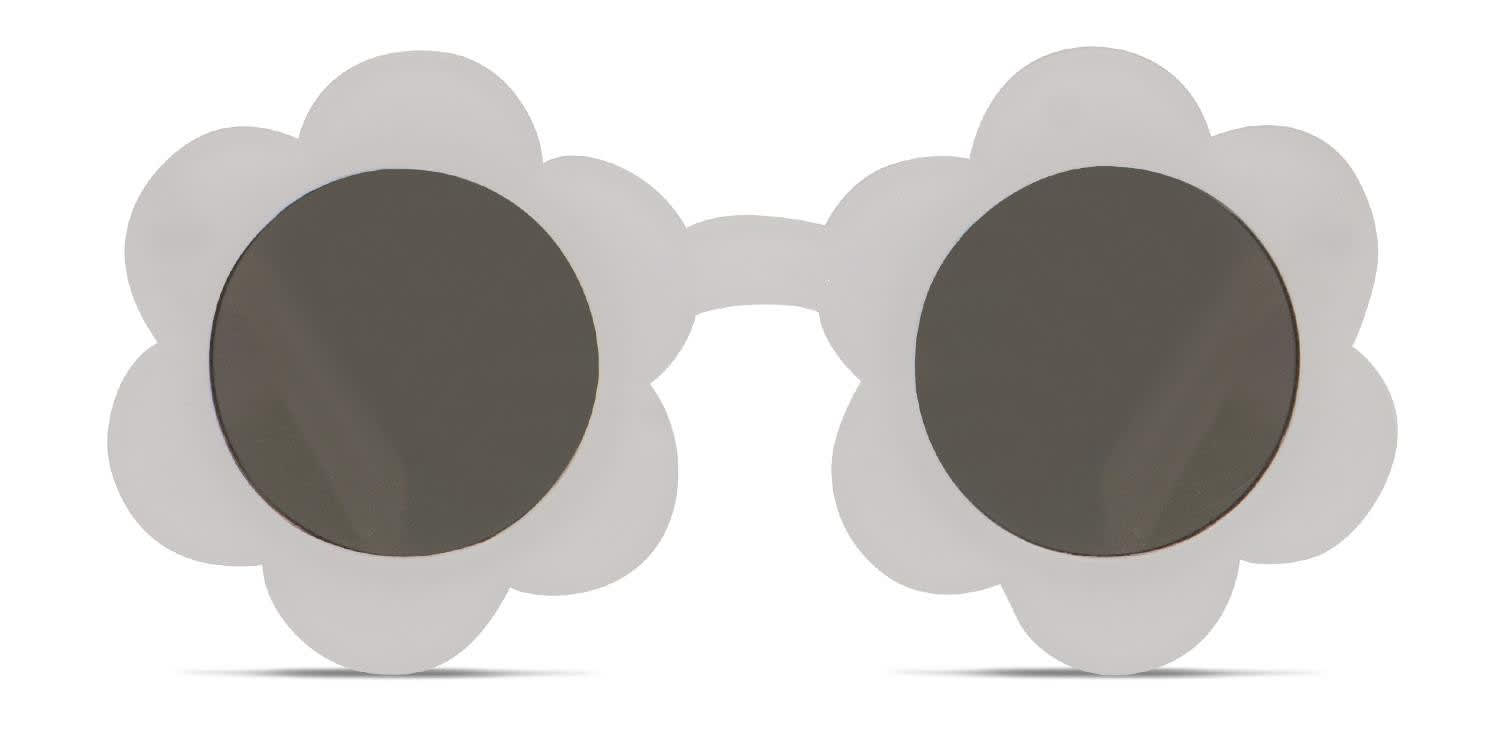 Revel Mood Flower Kids Clear glasses - Clear / Pink - Frontal View