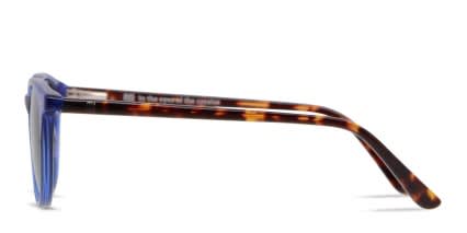 Muse Monaco Kids Blue, Clear, Tortoise glasses - Blue / Clear / Tortoise - Side View