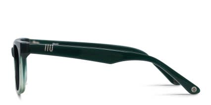 Muse M Classic Kids Green, Clear glasses - Clear / Green - Side View