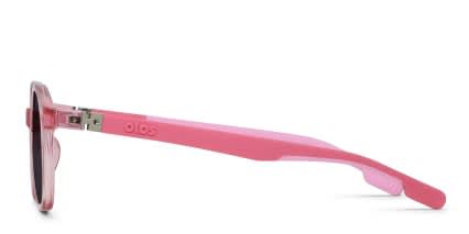 Olos Exclamation Kids Pink glasses - Pink - Side View