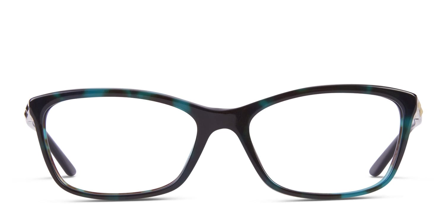 Versace VE3186 Green Tortoise glasses - Multicolor / Tortoise / Teal - Frontal View