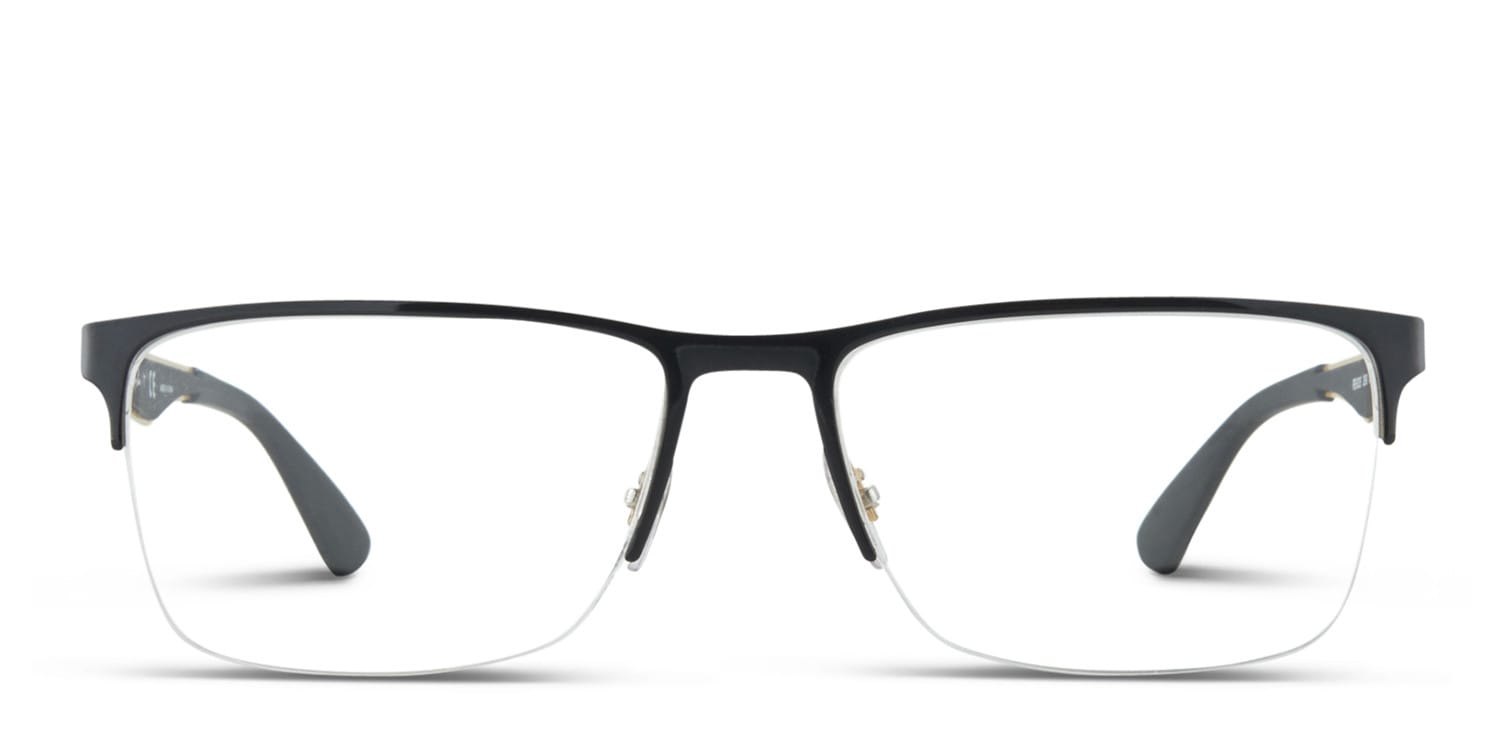 Ray-Ban RX6335 Black/Gold Eyeglasses | Includes FREE Rx Lenses