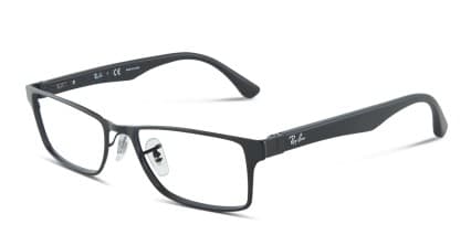 Ray-Ban RX6238 Shiny Black glasses - Shiny Black - Angle View