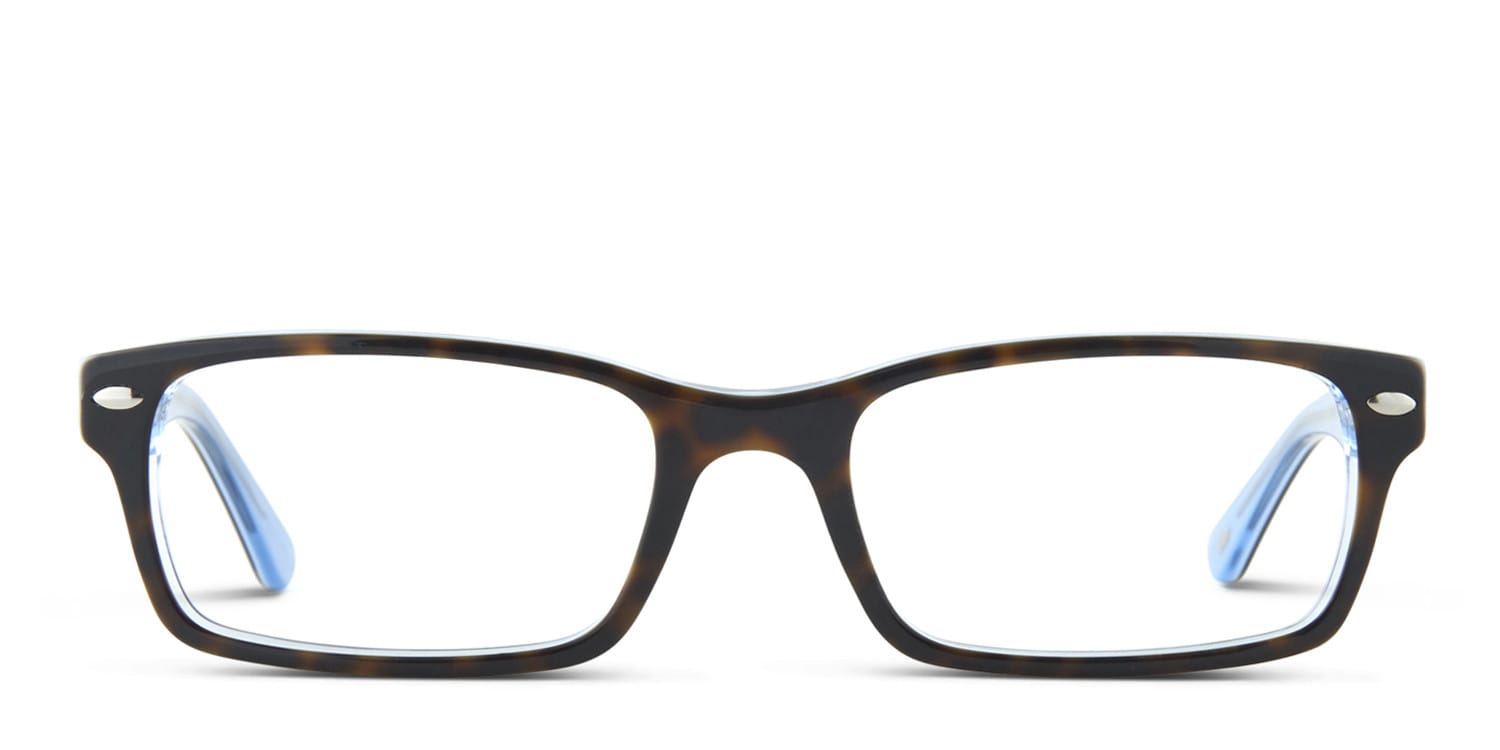 Ray-Ban RX5206 Tortoise/Blue Eyeglasses | Includes FREE Rx Lenses