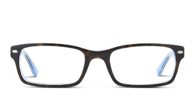 Ray-Ban RX5206 Tortoise/Blue Eyeglasses | Includes FREE Rx Lenses