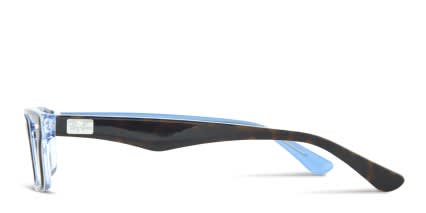 Ray-Ban RX5206 Tortoise, Blue glasses - Tortoise / Blue - Side View