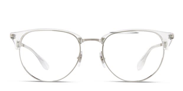 Ray-Ban 6396 Clear w/Silver Eyeglasses | Includes FREE Rx Lenses