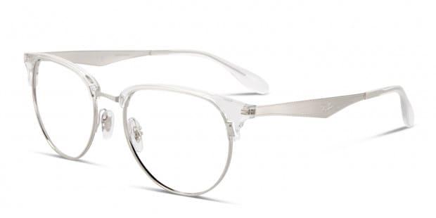 Ray-Ban 6396 Clear w/Silver Prescription Eyeglasses