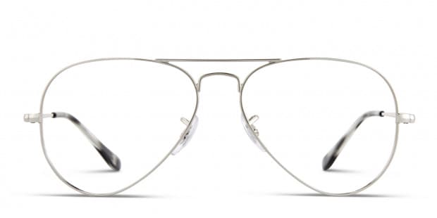 Ray-Ban RX6489 Aviator Silver Eyeglasses | Includes FREE Rx Lenses