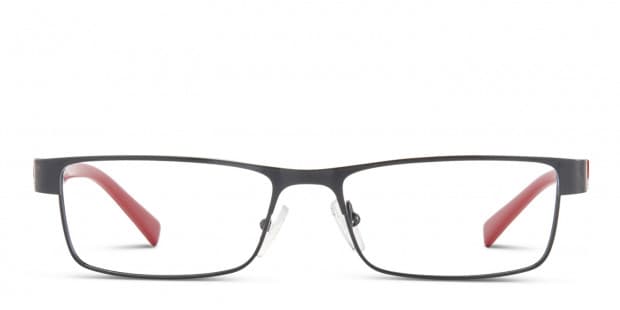 Armani Exchange AX1009 Black w/Red Prescription Eyeglasses