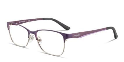 Vogue VO3940 Purple w/Silver glasses - Purple / Silver - Angle View