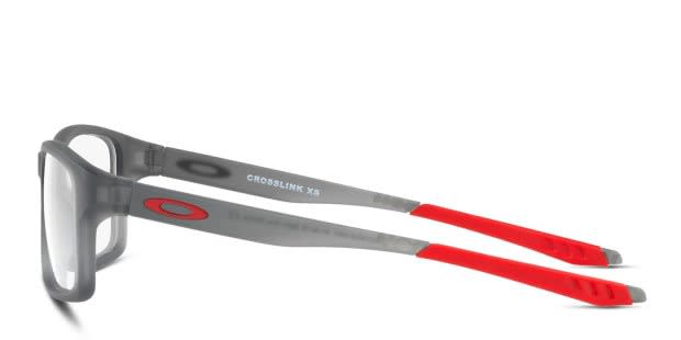 Oakley OY8002 Crosslink XS Kids Gray/Red Eyeglasses | Includes