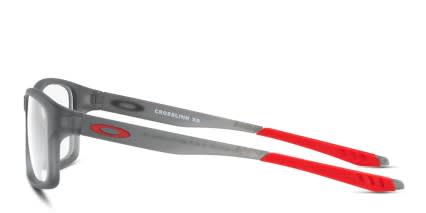 Oakley OY8002 Crosslink XS Kids Gray, Red glasses - Gray / Red - Side View