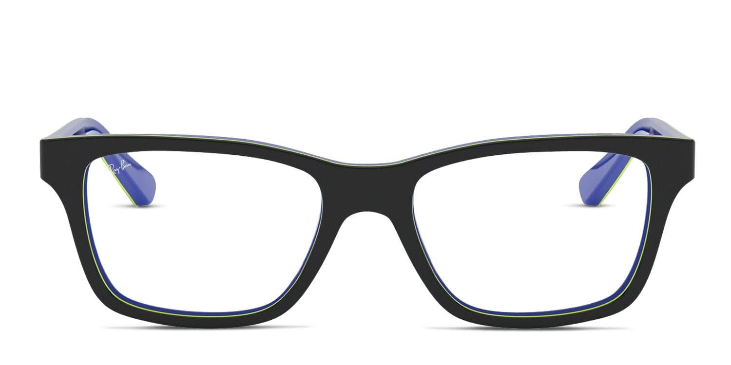Ray-Ban RY1536 Kids Black, Yellow, Blue glasses - Black / Blue / Yellow - Frontal View