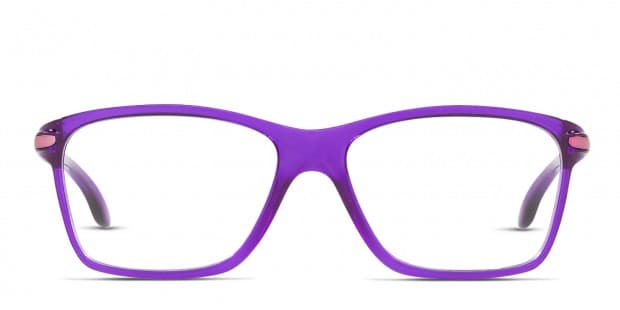 Oakley Unisex Cartwheel Square Eyeglasses OY8010 Purple Clear Lens Size 49-14 Oakley Cartwheel Girls Eyeglasses OY8010, Polished Purple  main image 4