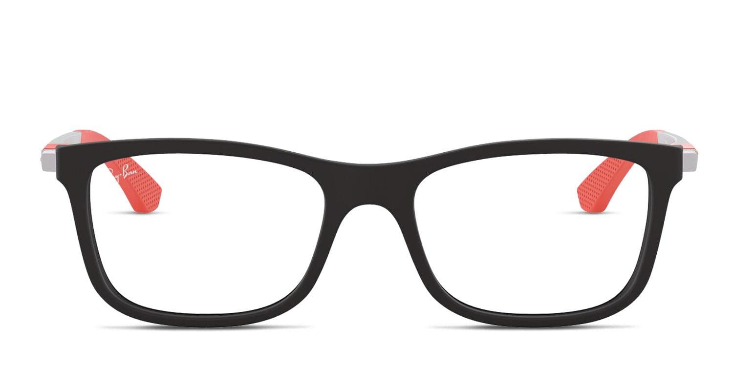 Ray-Ban RY1549 Kids Matte Black, Silver glasses - Matte Black / Silver - Frontal View