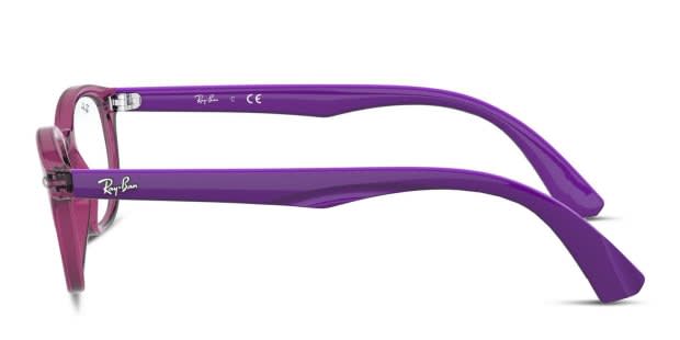 Ray-Ban RY1599 Kids Purple/Clear Prescription Eyeglasses display picture 1