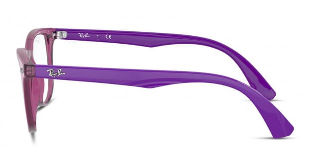 Ray-Ban RY1601 Junior Kids Purple/Clear Eyeglasses