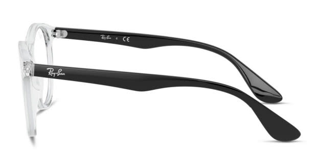Black and clear ray ban hot sale eyeglasses