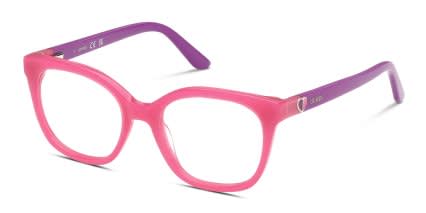 Guess GU50397 Kids Pink glasses - Pink - Angle View