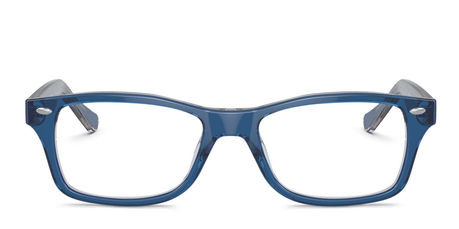 Ray-ban RY1531 Kids Blue, Brown glasses - Blue / Brown - Frontal View