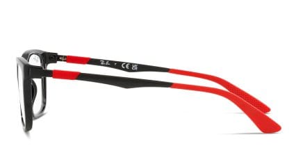Ray-ban RY1549 Kids Black glasses - Black - Side View