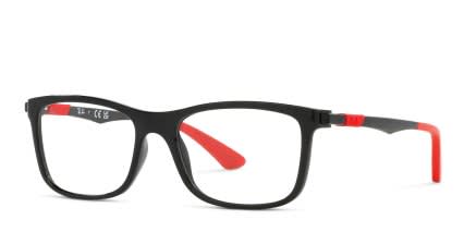 Ray-ban RY1549 Kids Black glasses - Black - Angle View