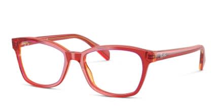 Ray-ban RY1591 Kids Red, Yellow glasses - Red / Yellow - Angle View