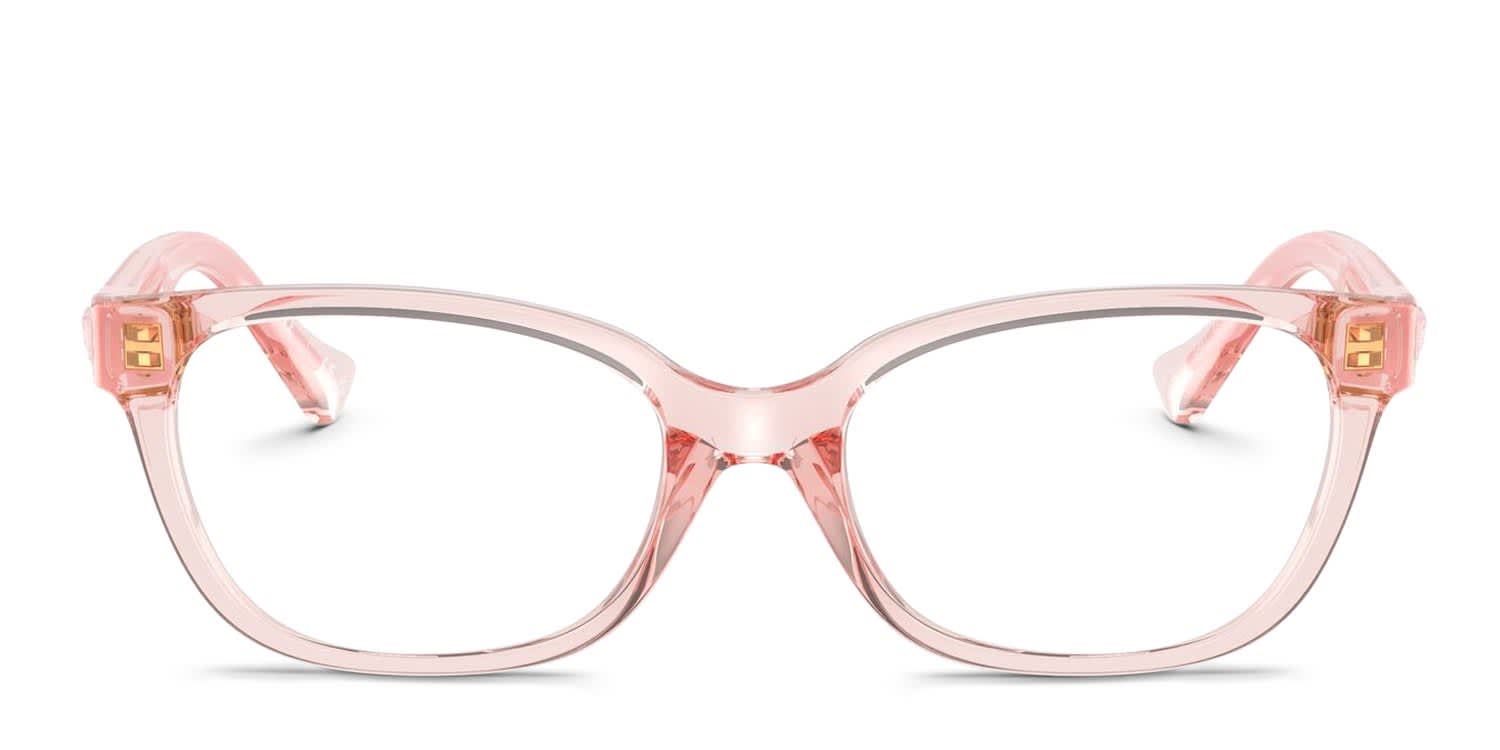 The Versace VK3006U Kids in pink is a stylish frame with a modern