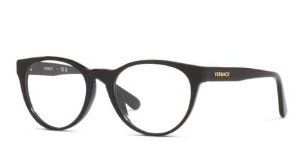 Versace VK3321U Kids Black glasses - Black - Angle View