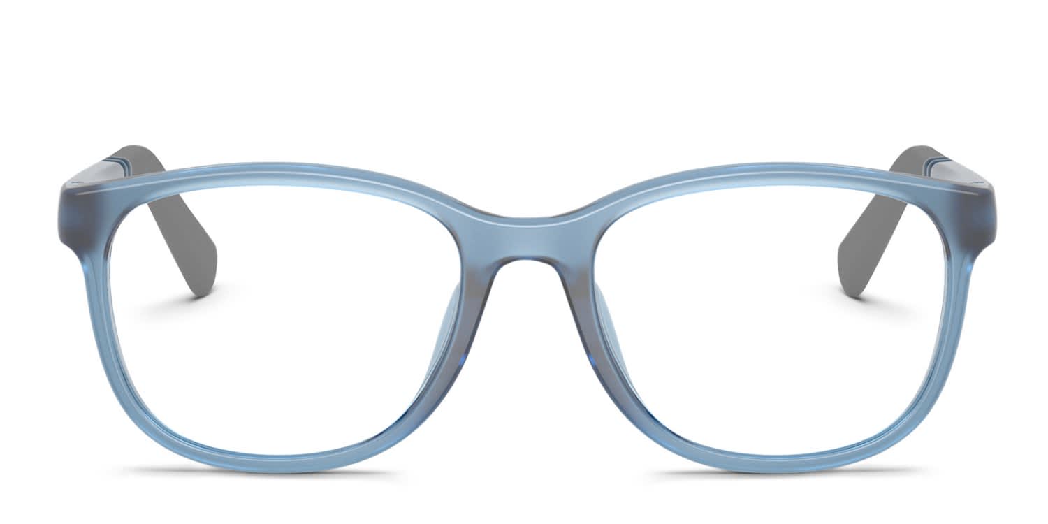 Miraflex MF4050 Kids Clear, Blue glasses - Clear / Blue - Frontal View