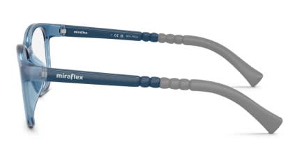 Miraflex MF4050 Kids Clear, Blue glasses - Clear / Blue - Side View