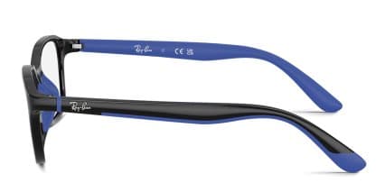 Ray-ban RY1906 Kids Black, Blue glasses - Black / Blue - Side View