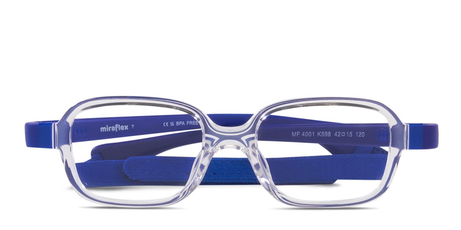 Miraflex MF4001 Kids Clear glasses - Clear - Frontal View
