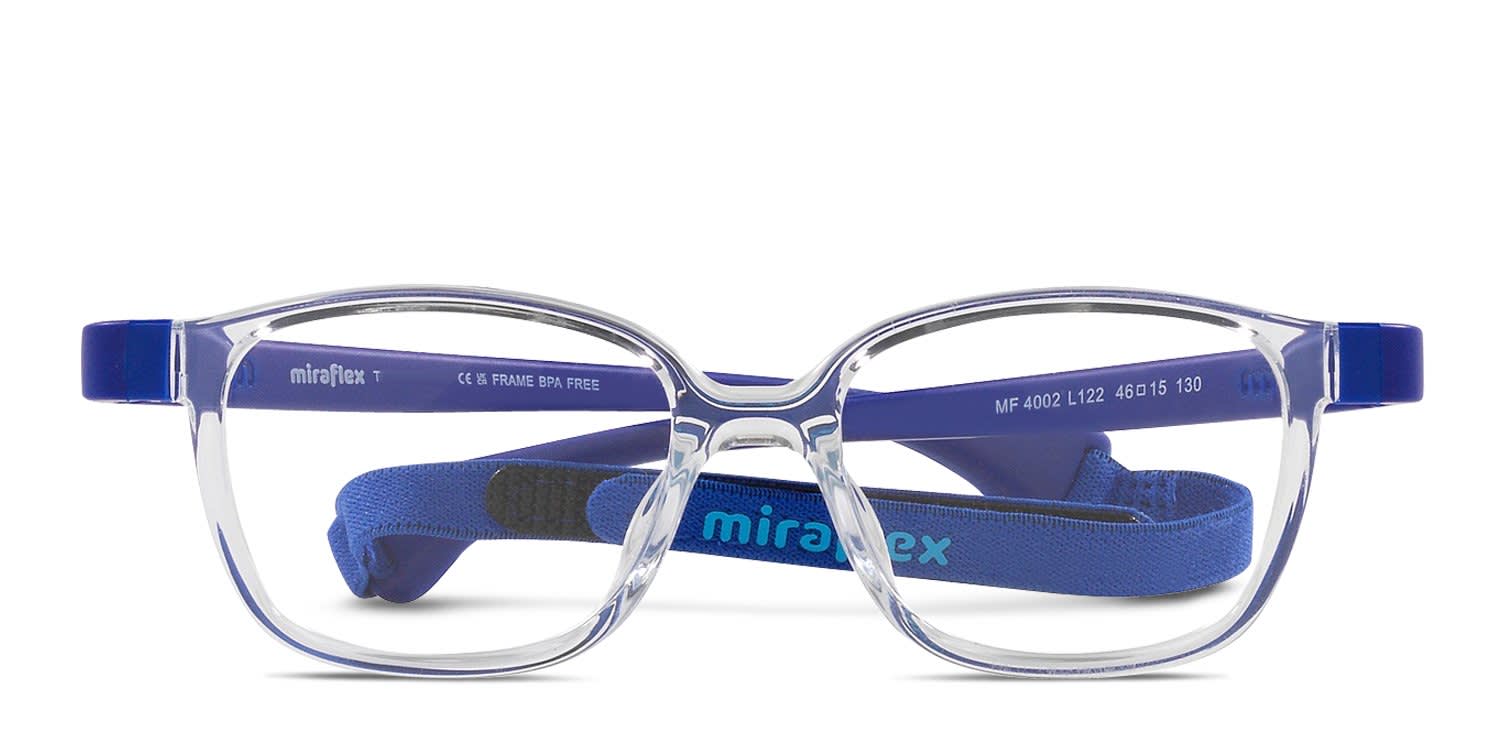Miraflex MF4002 Kids Clear glasses - Clear - Frontal View
